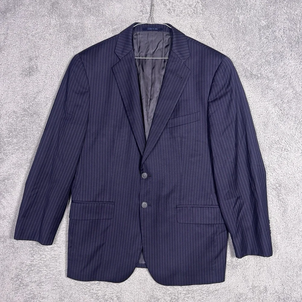 Loro Piana Blazer Mens 40S Pinstripe 100% Wool Super 120s Sport Coat Suit Jacket